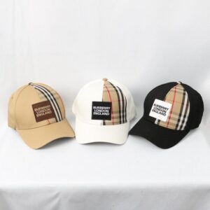 [버버리] 정면 사각로* 볼캡 모자 - 3color : 블랙 , 화이트 , 베이지