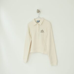 [프라다] 엠브로이드 PK 롱슬리브 - 수입 Color 크림 Size M , L 미세오차 -,+1~3cm 가슴둘레,어깨,기장,소매