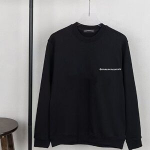 [크롬하츠] 스크립트 레터링 맨투맨티셔츠 color: 블랙