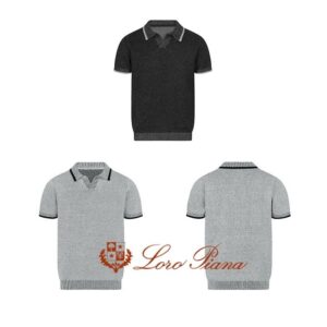 [로로피아나] 로로 투톤 카라 size. L XL