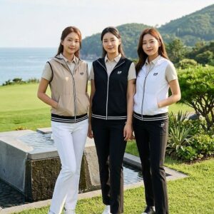 [마스터바니] 여성 후드베스트 베이지.화이트.블랙