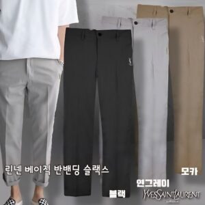 [입생] "린넨 베이직 반밴딩 슬랙스"