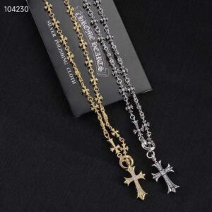 [크롬하츠] 타이니 CH 크로스 파베 세팅 네크리스 (Gold / Silver) 풀*스+1.0