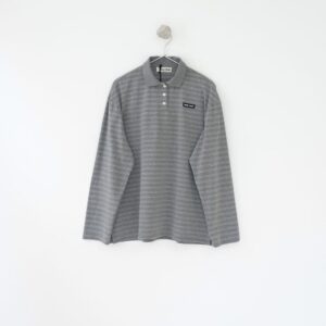 [미우미우] 스트라이프 그레이 PK 셔츠 - 수입 Color 그레이 Size M , L , XL 미세오차 +,-1~3cm 가슴둘레,어깨,기장,소매