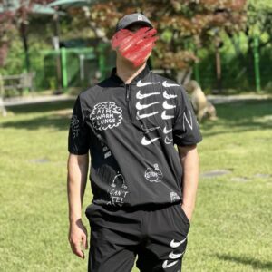 [나이키] 스우시 하프집업 우븐 트레이닝셋