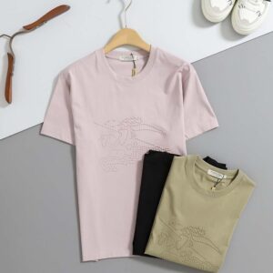 [버버리] 이퀘스트리안 나이트 로* 엠보싱 코튼 티셔츠 ㆍcolor ㅡ 핑크, 카키, 블랙 ㆍsize ㅡ L95. XL100. XXL105. 3XL110. 4XL115