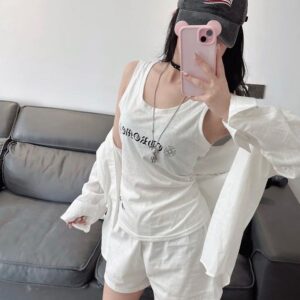 [크롬하츠] CH 33053 로* 셔츠+슬리브리스+쇼츠 세트