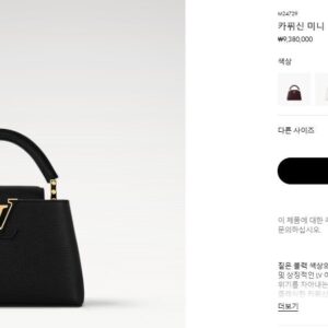 [루이비통] 카퓌신 미니 블랙