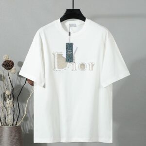 [디올] DI M 650899 핸드 스티치 자수 로* 반팔