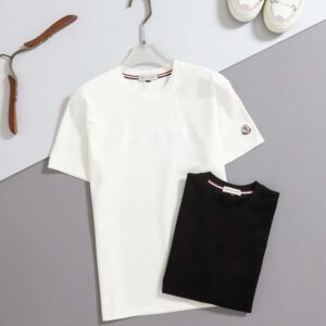 [몽클] 수입 3D 토널 로* 코튼 티셔츠 color ㅡ 화이트, 블랙 size ㅡ M(95). L(100). XL(105). XXL(110) - 코튼