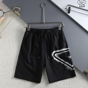 [프라다] 페인트 삼각 로* 반바지 칼라:Black