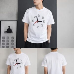 [루이비통] 워치 로* 반팔 티셔츠 컬러 ㅡ 화이트 사이즈 ㅡ 여성 55(S). 66(M). 77(L)