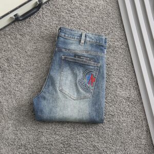 [몽클] 멀티 자수로* 스판 데님진 color 중청 Size 30. 34. 36. 38