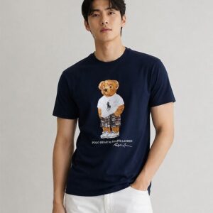 [폴로] 남성 베어 티셔츠 1+1 컬러 ㅡ 네이비 사이즈 ㅡ 남성 L(95) XL(100) 2XL(105) 3XL(110)