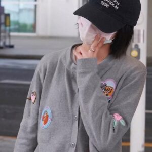 [아크네] 1996 블랙 자수 모자