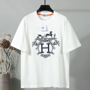 [에르메스] HRMS M 650891 엑스리브리스 자수 반팔