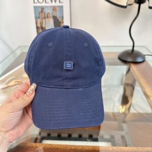 [아크네] 마이크로 페이스로* 자수 모자 Blue/White
