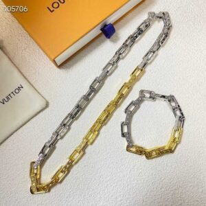[루이비통] [LV] 모노그램 인그레이빙 체인 링크 콤비 세트
