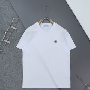 [몽클] 클래식 로*패치 라운드 반팔 티셔츠 1+1 컬러 : 블랙 , 화이트