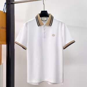[구찌] GC M 650827 인터로킹 G 자수 로* 배색 반팔