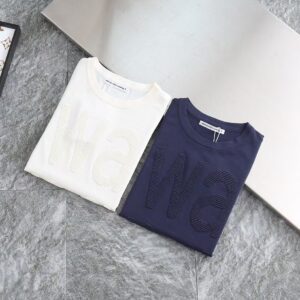 [알렉산더왕] 여성 자수 빅로* 쿨링 니트라운드 Color 화이트 .네이비 Size S(55). M(66). L(77)