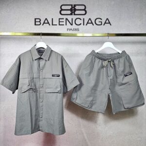 [발렌시아가] 오버핏 쿨링 카라 PK N.B &밴딩 절개 팬츠 SET - FABRIC(소재) : 드라이핏 쿨론(냉감원단)