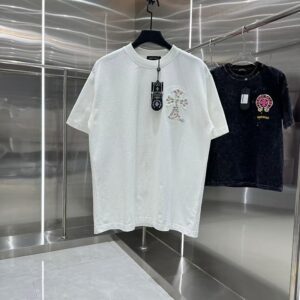 [크롬하츠] 26SS CH 크로스자수 티셔츠 블랙, 화이트
