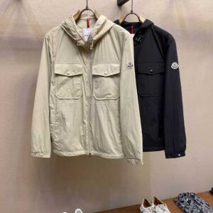 [몽클] 포켓후드 암패치로* 바람막이 쟈켓 Color 베이지만 진행 Size 105