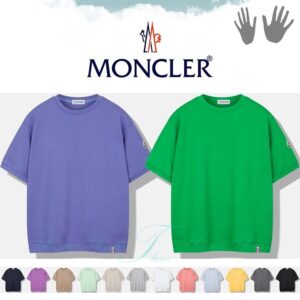 [몽클] 양면 PK 오버핏 반팔 블루 그린 네이비 바이올렛 진베이지 민트 연베이지 멜란지 화이트 핑크 스카이 옐로우 차콜 블랙 면