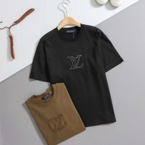 [루이비통] LV 로* 라인스* 반팔 티셔츠 ㆍcolor ㅡ 브라운, 블랙 ㆍsize ㅡ S(95), M(100), L(105), XL(110-115)