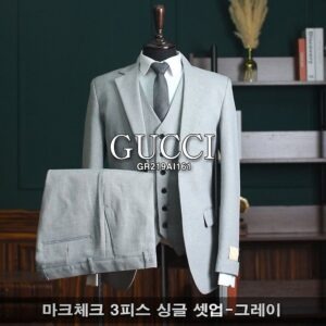 [구찌] 마크체크 3피스 싱글 셋업 *