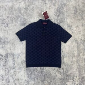 [구찌] 26 GG 자카드 폴로 셔츠 - 수입 Color 다크블루 Size M , L 미세오차 -,+1~3cm 기장,가슴둘레,어깨,소매