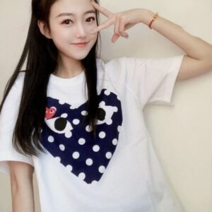 [꼼데] 도트 반팔티