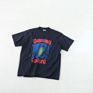 [발렌시아가] 26 살롱 드 쿠튀르 오버 티셔츠 - 수입 Color 블랙 Size M , L 미세오차 +,-1~3cm 가슴둘레,어깨,기장