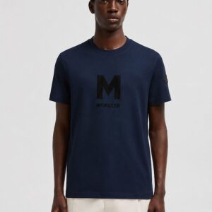 [몽클] 빅 M 로* 반팔 티셔츠1+1 컬러 ㅡ 네이비, 화이트 사이즈 ㅡ 여성 55(S). 66(M). 77(L). 88(XL)