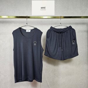 [아미] 플리츠 하와이안 나시 &플리츠 밴딩팬츠SET - FABRIC(소재) : 플리츠(냉감원단)
