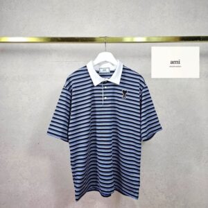 [아미] A 스트라이프 쿨론 카라 - FABRIC(소재) : 드라이핏 쿨론