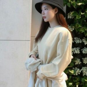 [아미] 하트자수 버킷햇