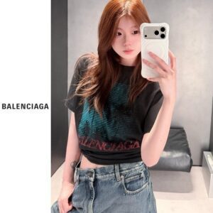 [발렌시아가] [B] 팜트리 그래픽 반팔 티셔츠(수입)