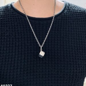 [크롬하츠] 다이스참 펜던트 목걸이 컬러 : 실버