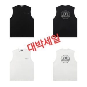 [발렌시아가] 원형로고자수 나시티