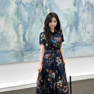 [루이비통] LV 33054 모노그램 플로럴 벨티드 원피스
