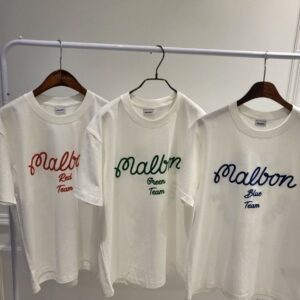 [말본] 화이트 컬러팀 라운드티셔츠