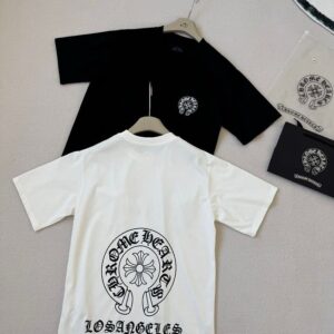 [크롬하츠] 포켓 홀스슈 LA 반팔티셔츠 - 수입 Color 블랙 , 화이트 Size L , XL 미세오차 +,-1~3cm 가슴,어깨,기장