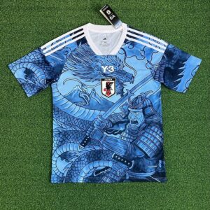 [Y3] SOCCER 2636 일본 x 2026 스페셜 사무라이 사파이어 유니폼 저지 반팔