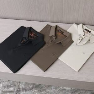 [로로피아나] 로로 엠보 실켓원단 카라 브라운. 95 100 105 110