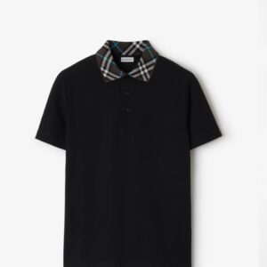[버버리] 25ss 코튼 폴로 셔츠 color: 블랙,베이지