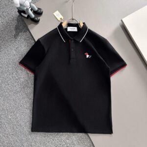 [톰브라운] 헥터 배색 라인 폴로 셔츠 color: 블랙 , 화이트