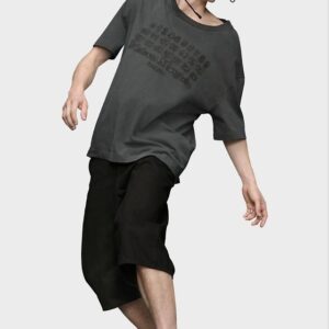 [마르지엘라] 26 엠브로이더드 자수 티셔츠 - 수입 Color 블랙 , 크림 Size L , XL 미세오차 +,-1~3cm 가슴둘레,어깨,기장,소매