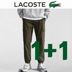 [라코스테] 밴딩 조거 팬츠1+1 FABRIC(소재) :면/폴리/스판 COLOR(색상):블랙, 차콜, 카키, 크림, 진베이지 SIZE(사이즈) :M,L,XL,2XL,3XL 색상,사이즈교차가능 상세